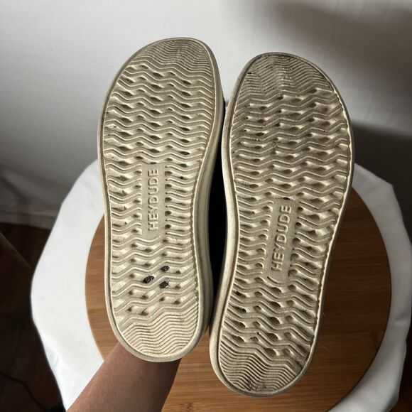 Hey Dude Wendy Rise Jungle Funk Leopard Black Women's Casual Shoes Loafers Sz 6 - Picture 7 of 8